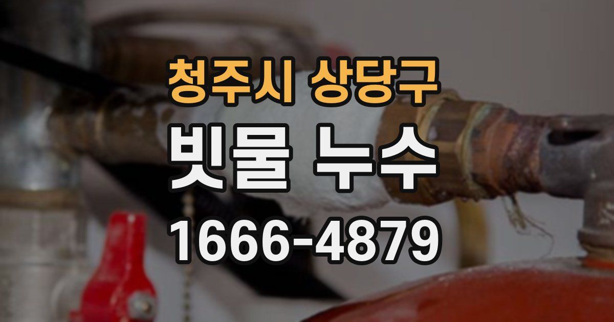 청주시 상당구 빗물 누수