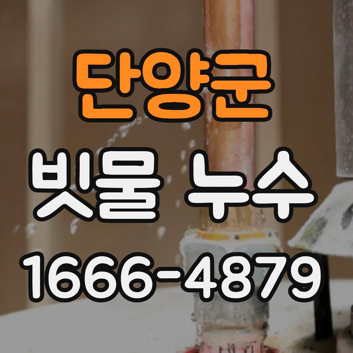 단양군 빗물 누수