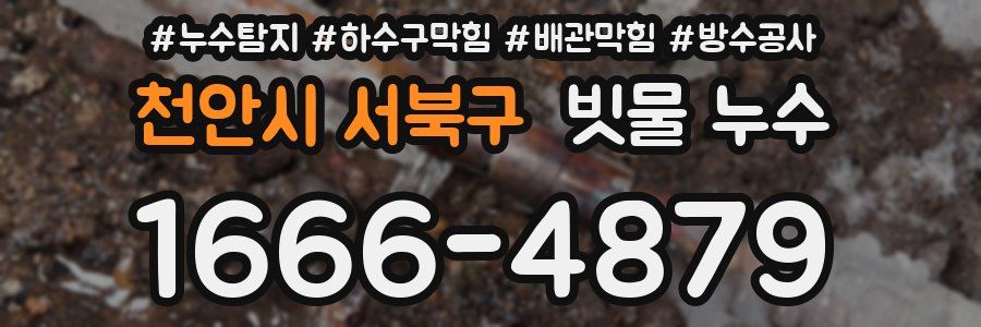 천안시 서북구 빗물 누수