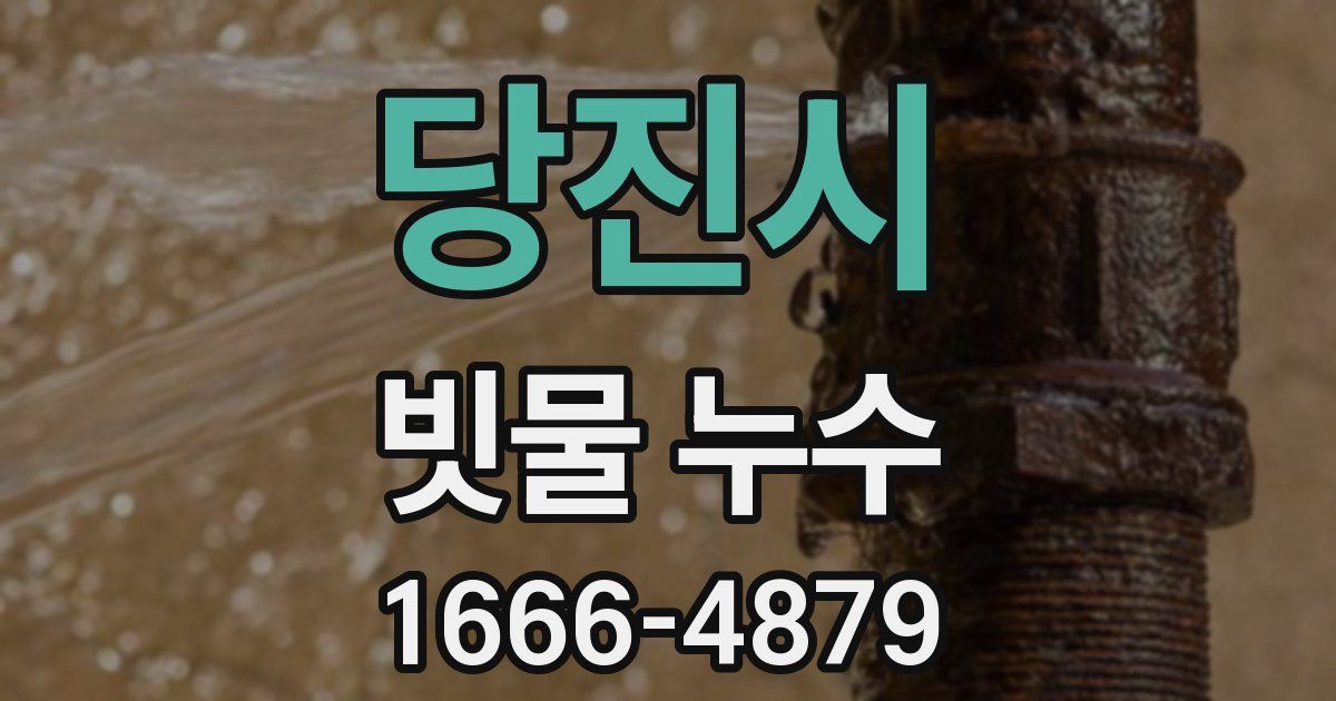 당진시 빗물 누수