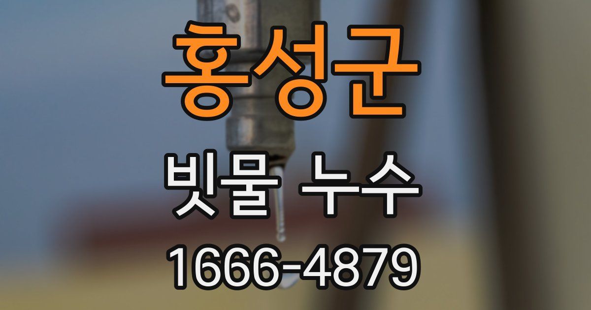 홍성군 빗물 누수