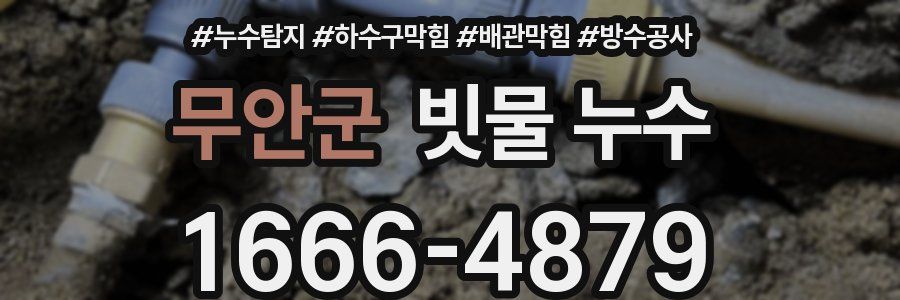 무안군 빗물 누수