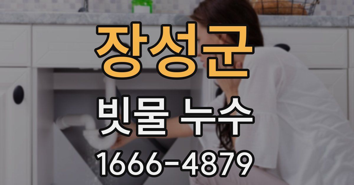 장성군 빗물 누수