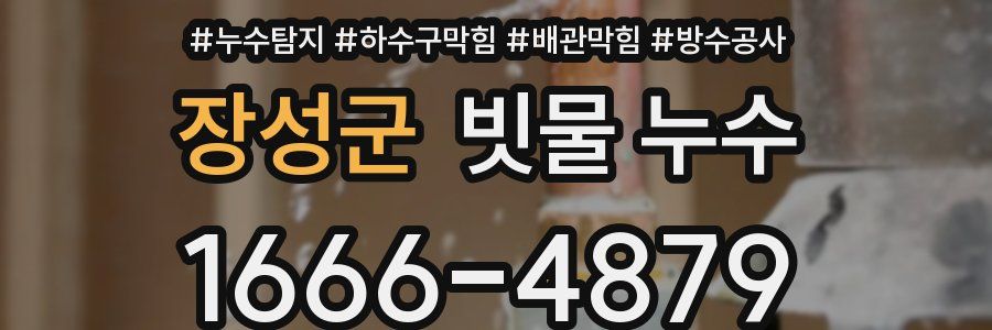 장성군 빗물 누수