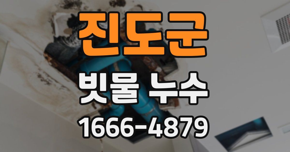 진도군 빗물 누수
