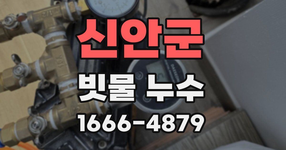 신안군 빗물 누수
