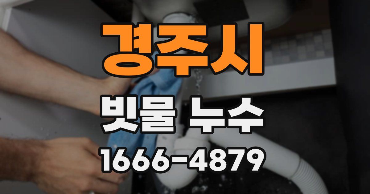 경주시 빗물 누수