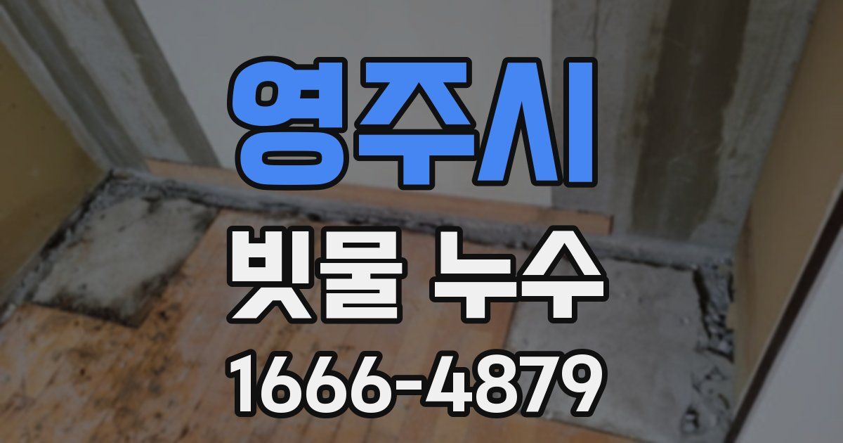 영주시 빗물 누수