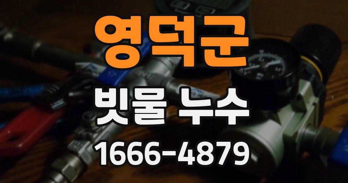 영덕군 빗물 누수