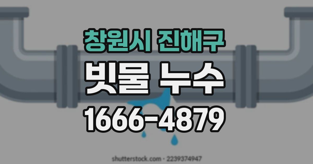 창원시 진해구 빗물 누수