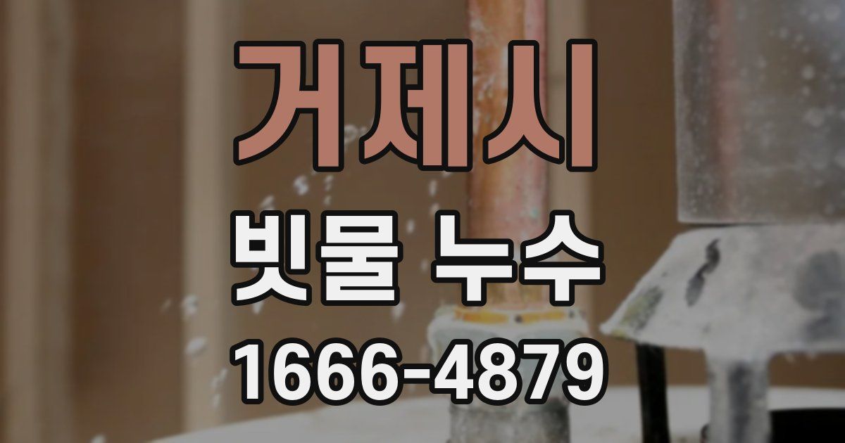거제시 빗물 누수