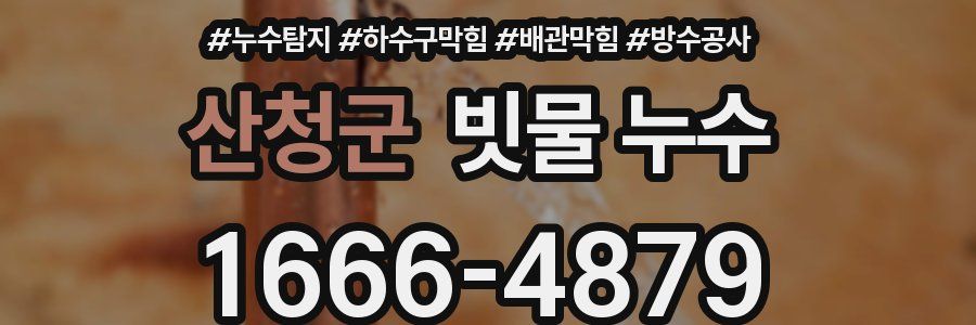 산청군 빗물 누수