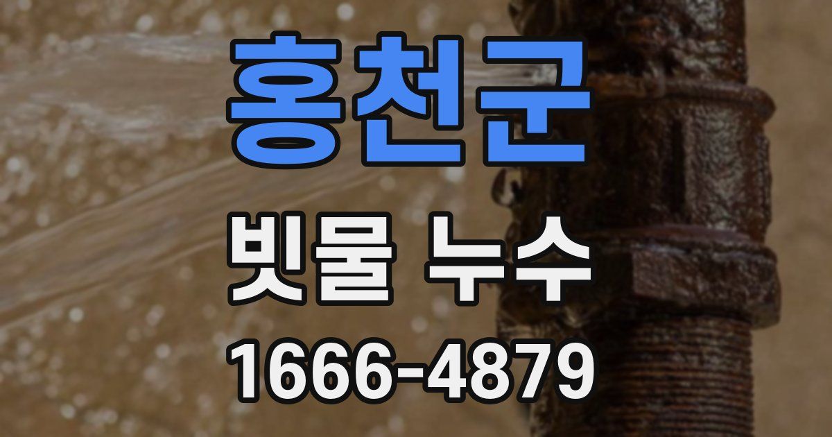 홍천군 빗물 누수