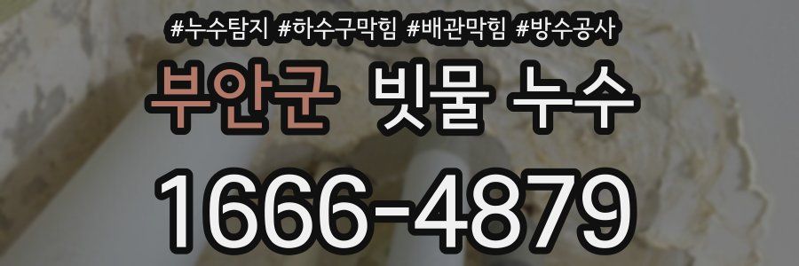부안군 빗물 누수