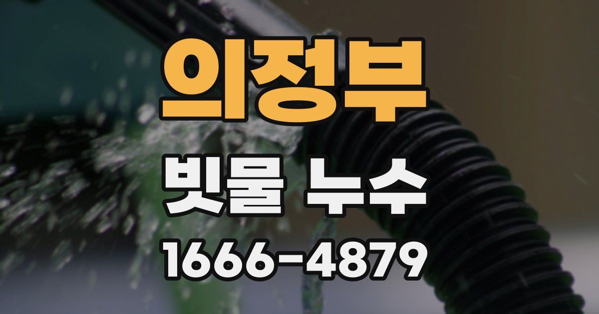 의정부 빗물 누수