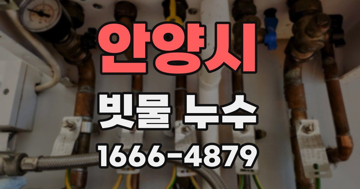 안양시 빗물 누수