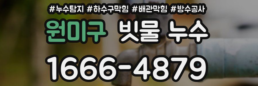 원미구 빗물 누수