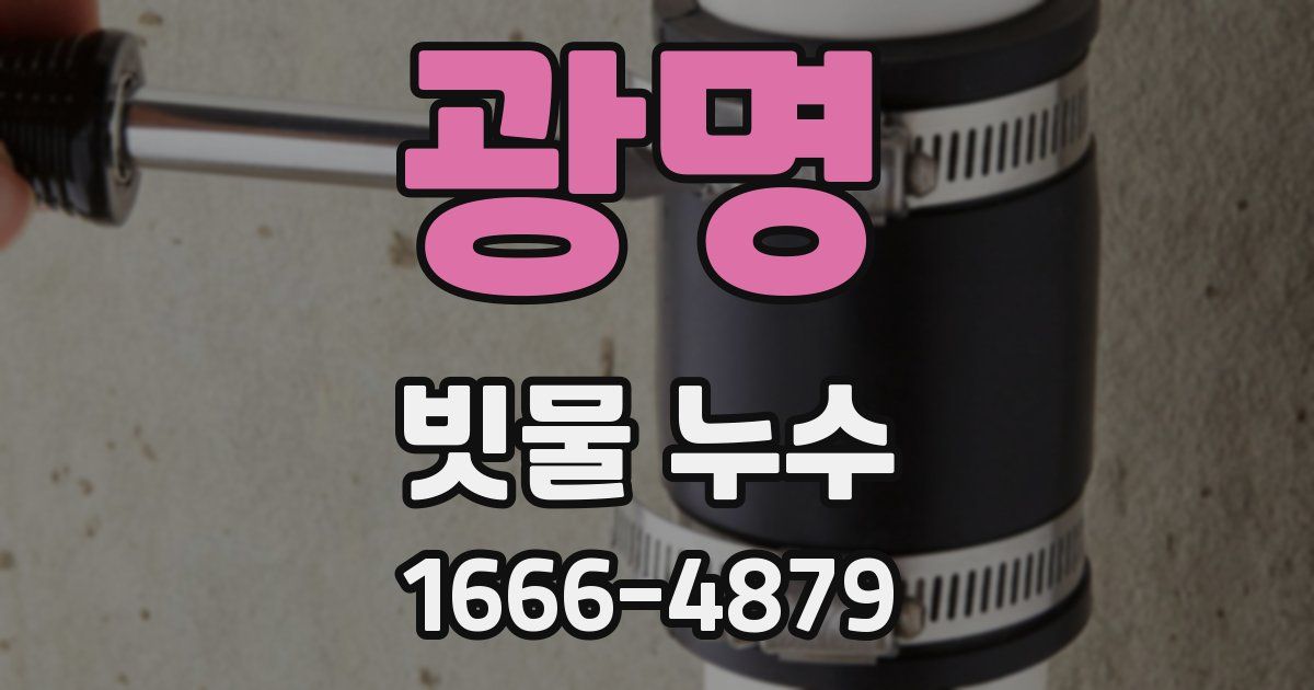 광명 빗물 누수