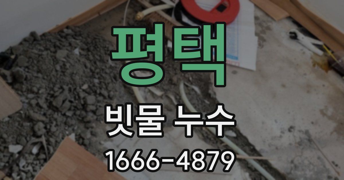 평택 빗물 누수