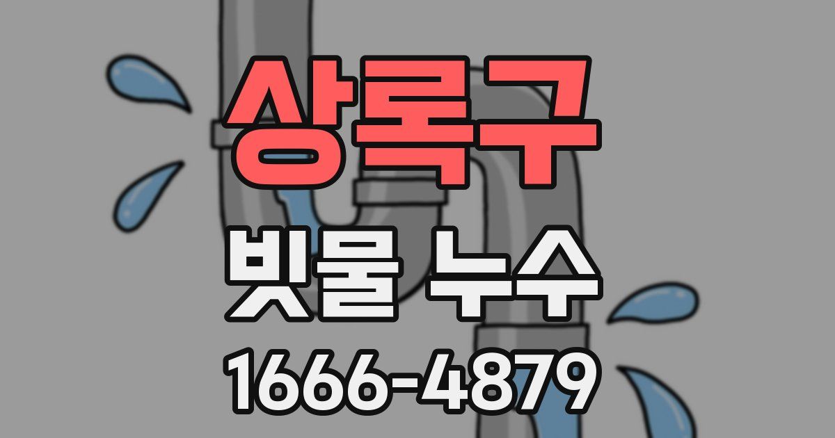 상록구 빗물 누수