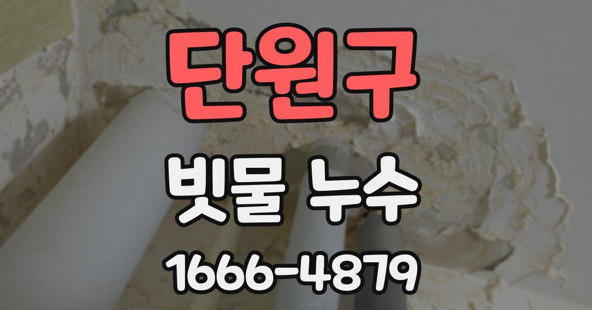 단원구 빗물 누수