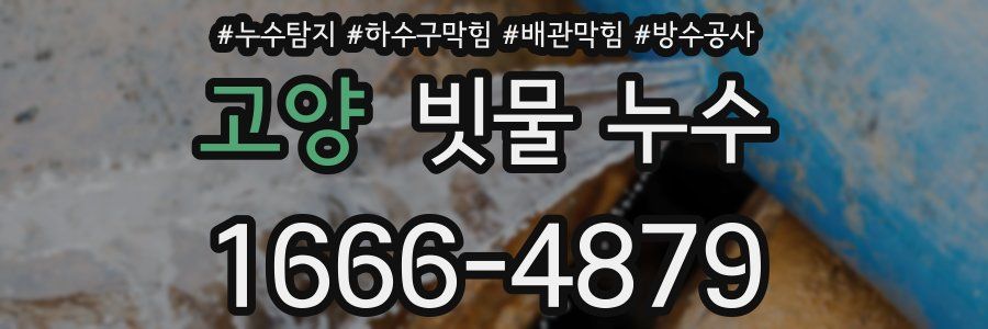 고양 빗물 누수