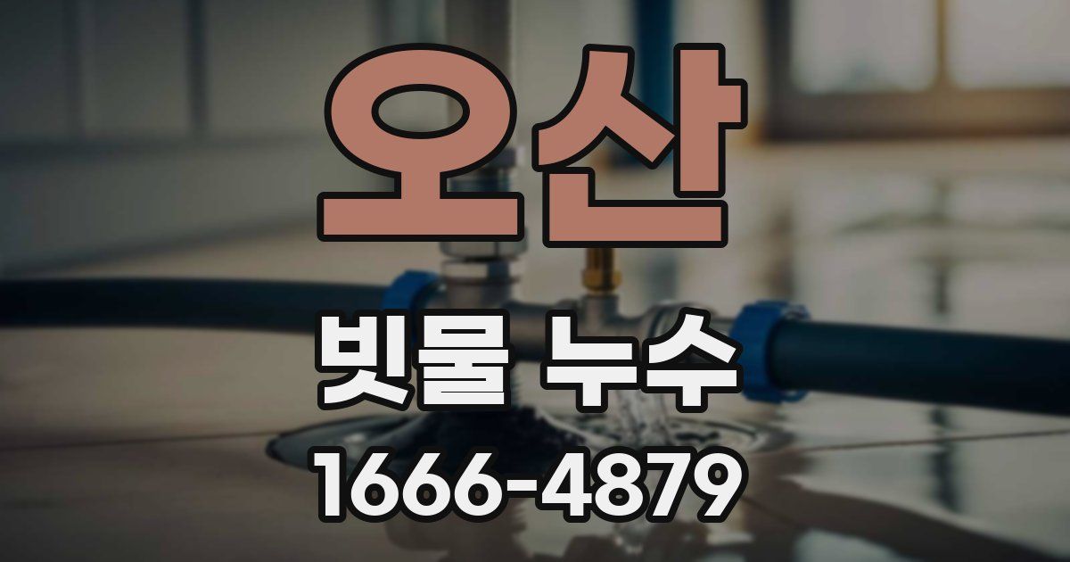 오산 빗물 누수