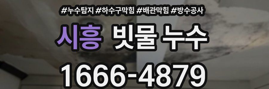 시흥 빗물 누수