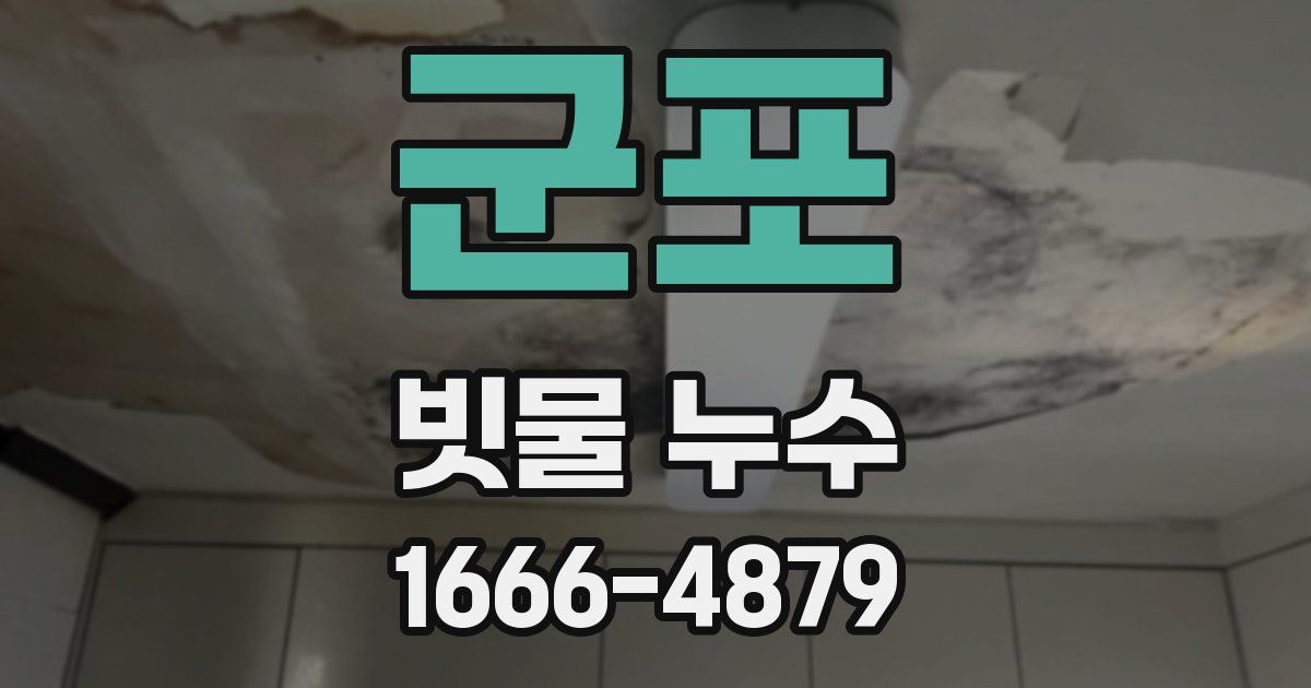 군포 빗물 누수