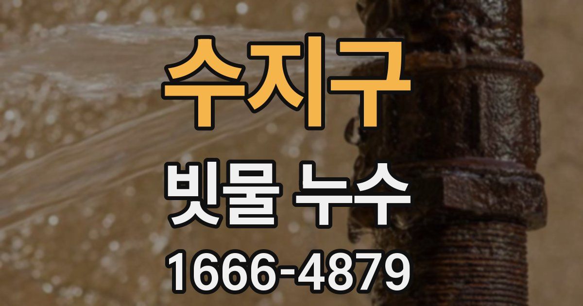 수지구 빗물 누수
