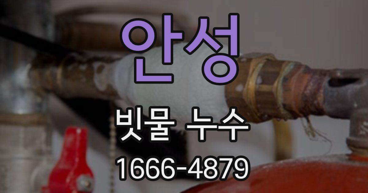 안성 빗물 누수