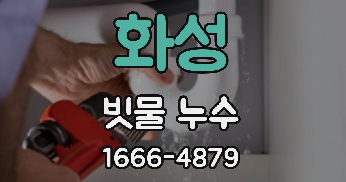 화성 빗물 누수