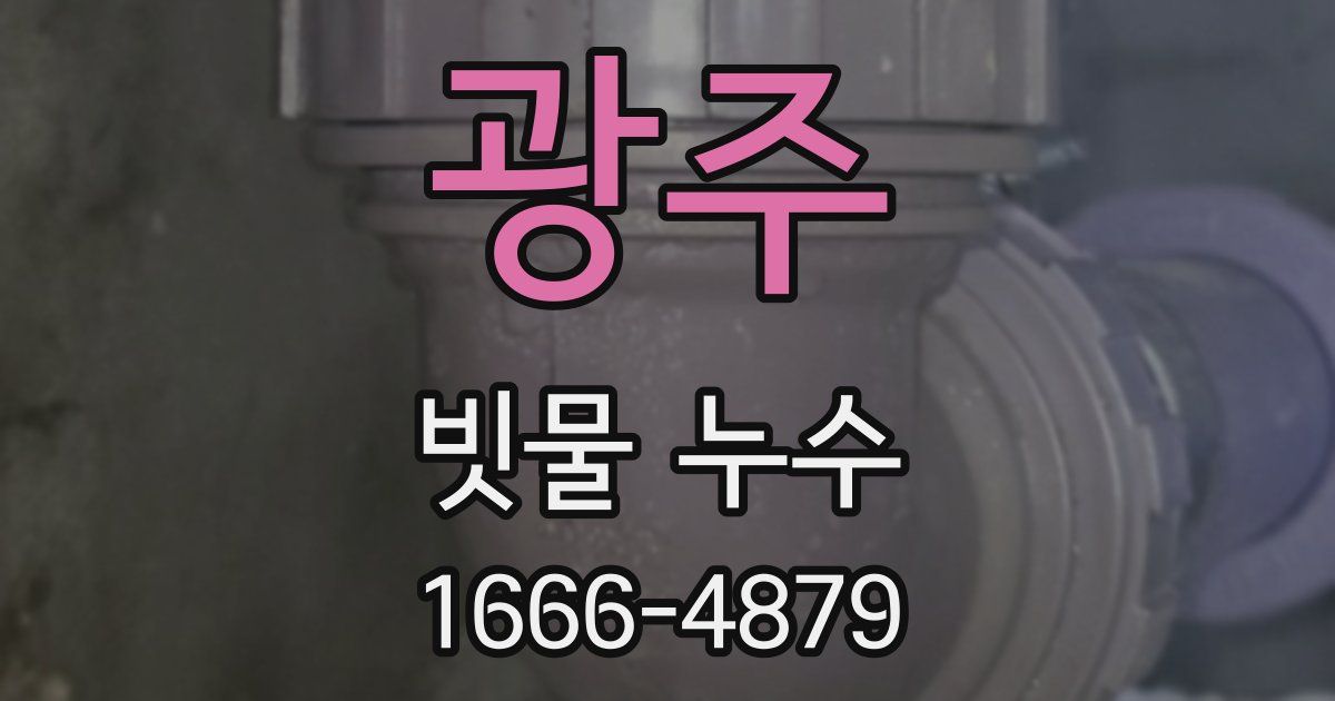 광주 빗물 누수