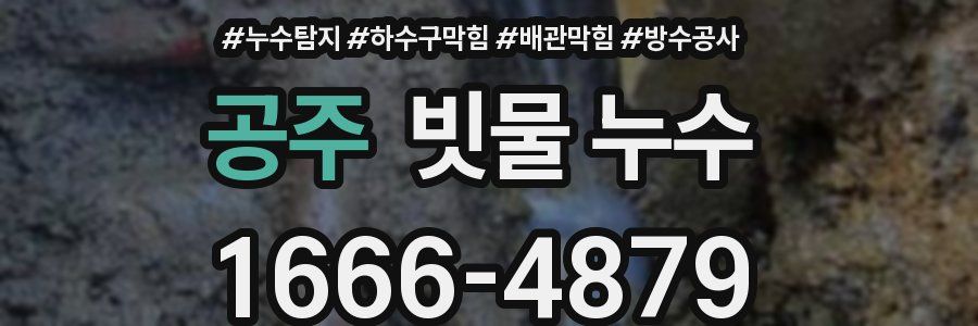 공주 빗물 누수