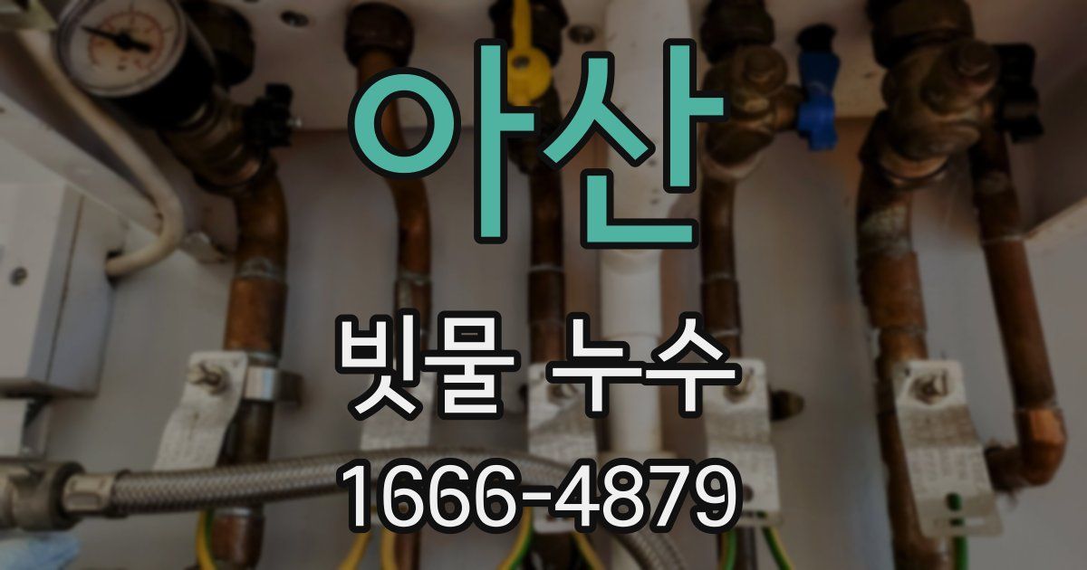 아산 빗물 누수