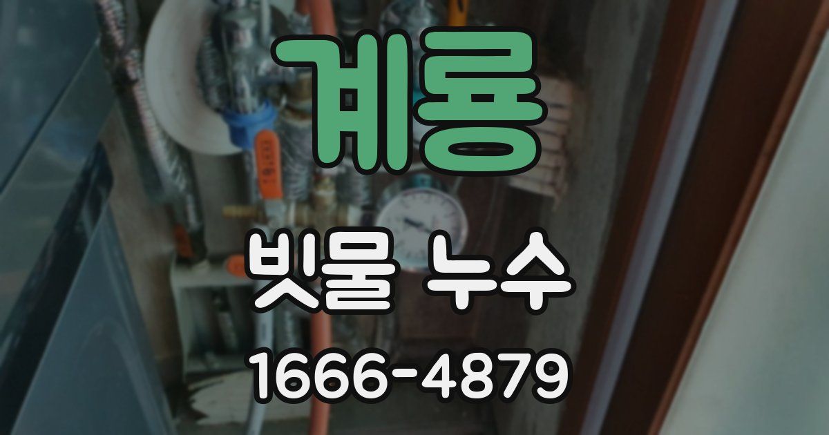 계룡 빗물 누수