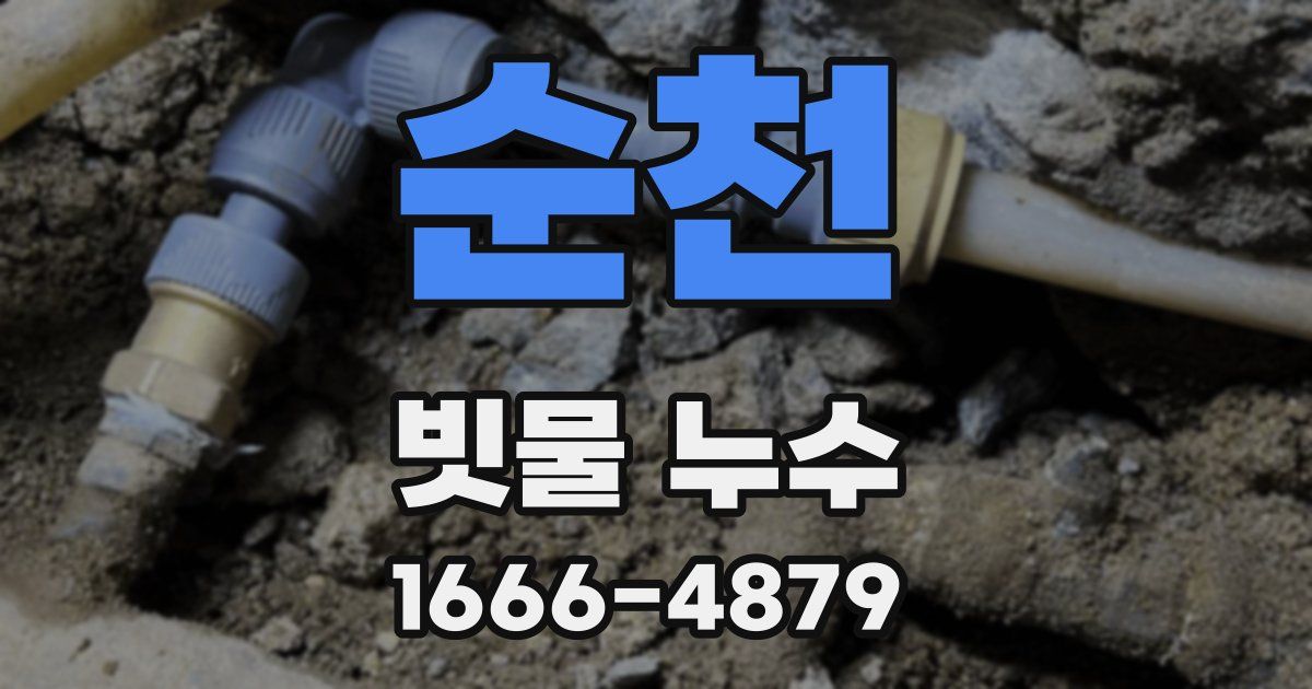 순천 빗물 누수