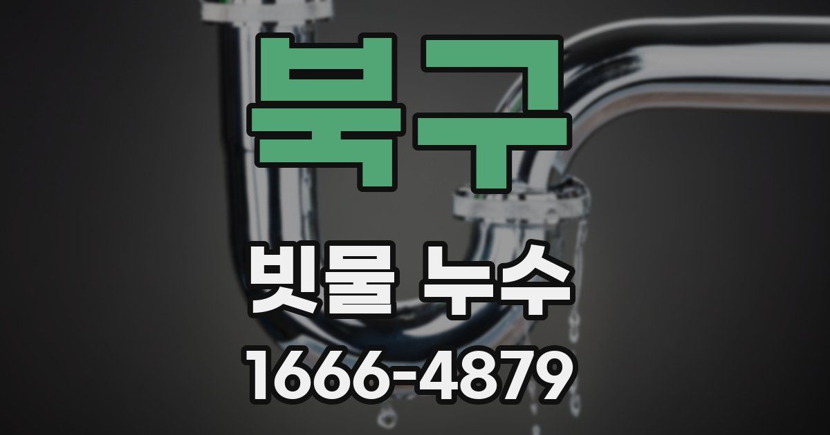 북구 빗물 누수