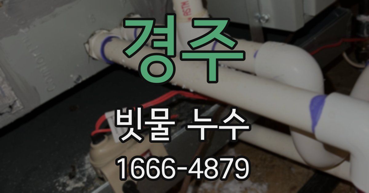 경주 빗물 누수