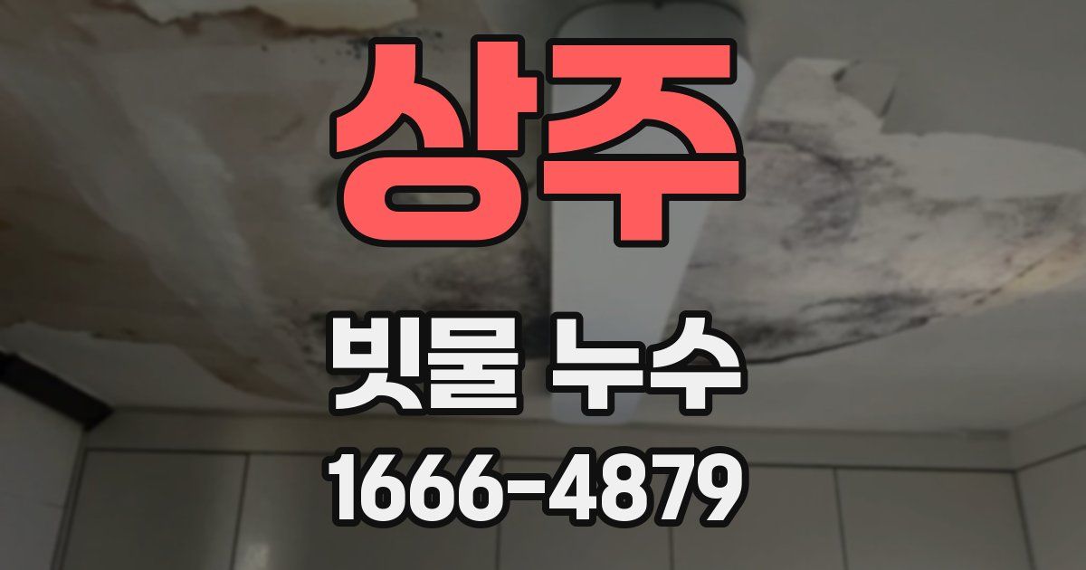 상주 빗물 누수