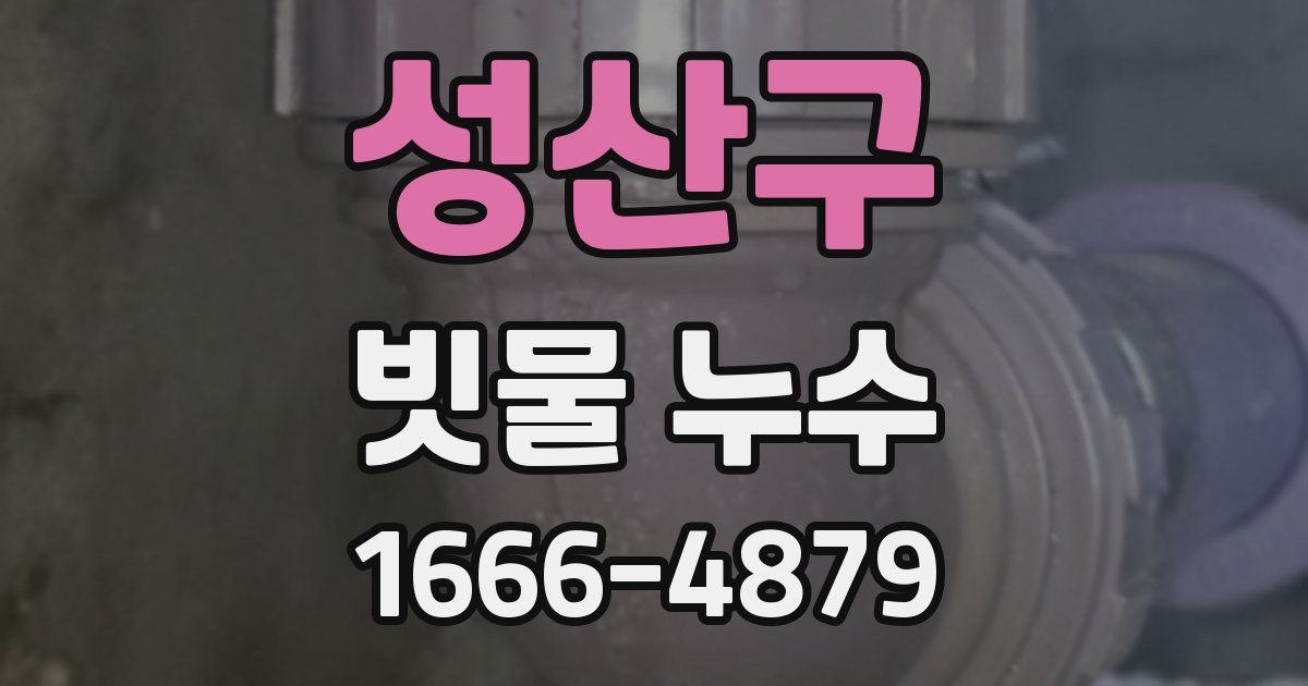 성산구 빗물 누수