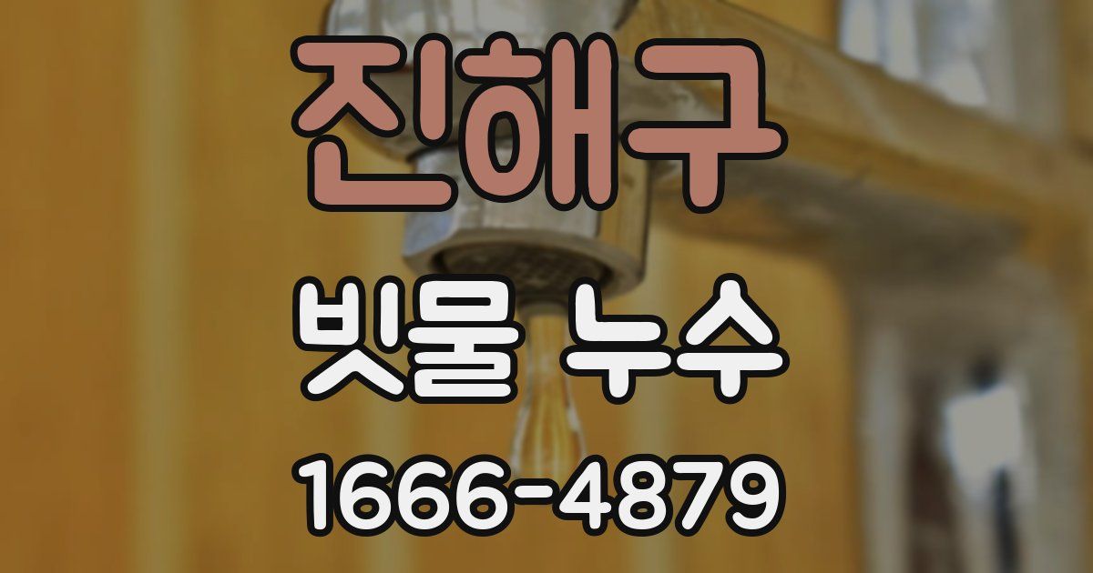 진해구 빗물 누수