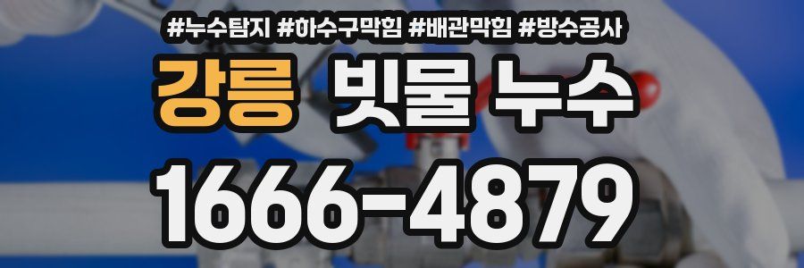 강릉 빗물 누수