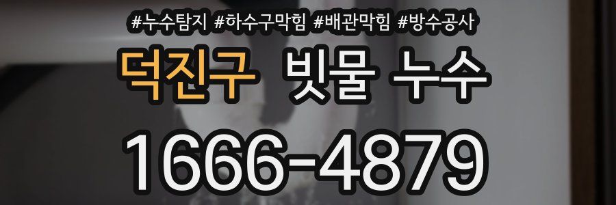 덕진구 빗물 누수