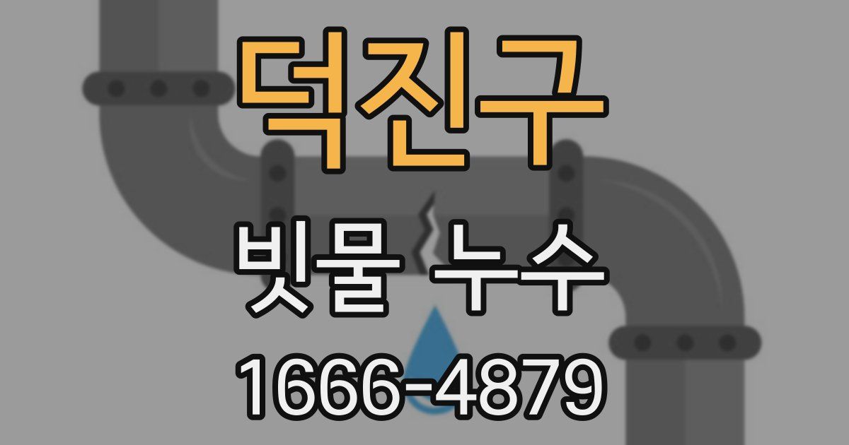 덕진구 빗물 누수