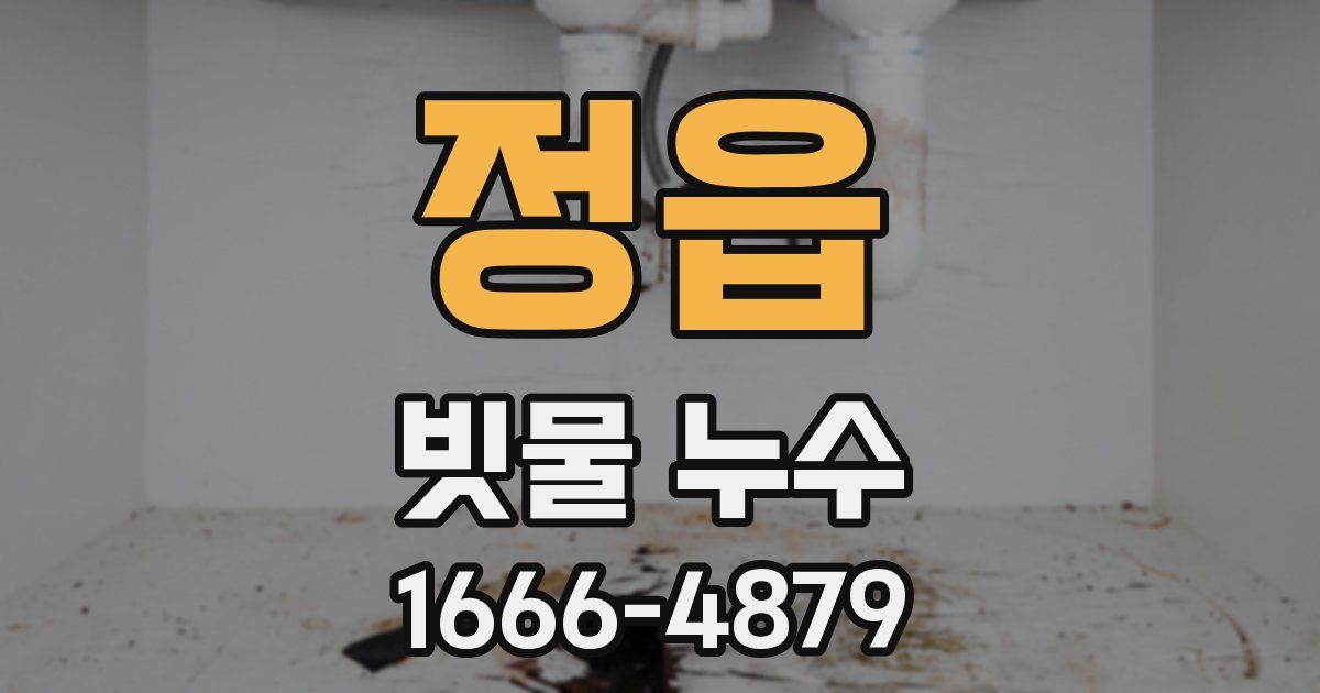 정읍 빗물 누수