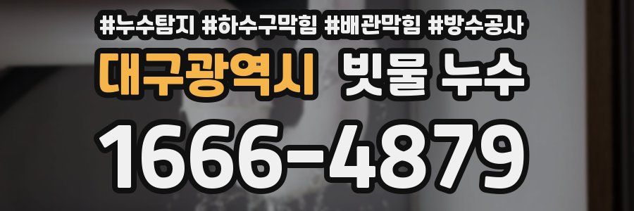 대구광역시 빗물 누수