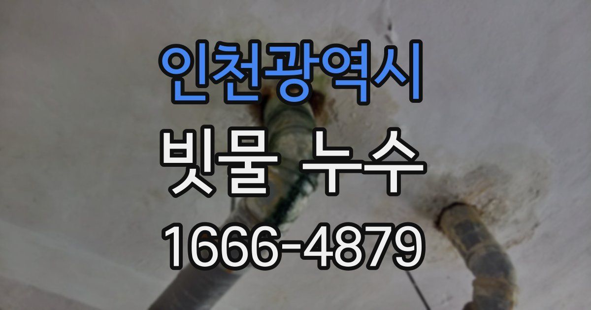 인천광역시 빗물 누수