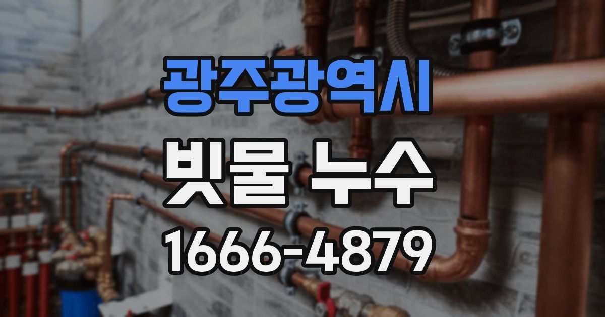 광주광역시 빗물 누수