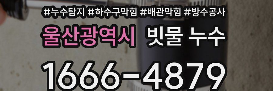 울산광역시 빗물 누수
